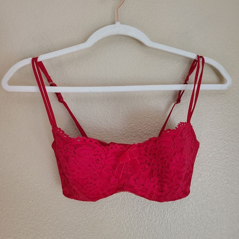 b. tempt'd by wacoal ciao bella balconette bra red size 32DD